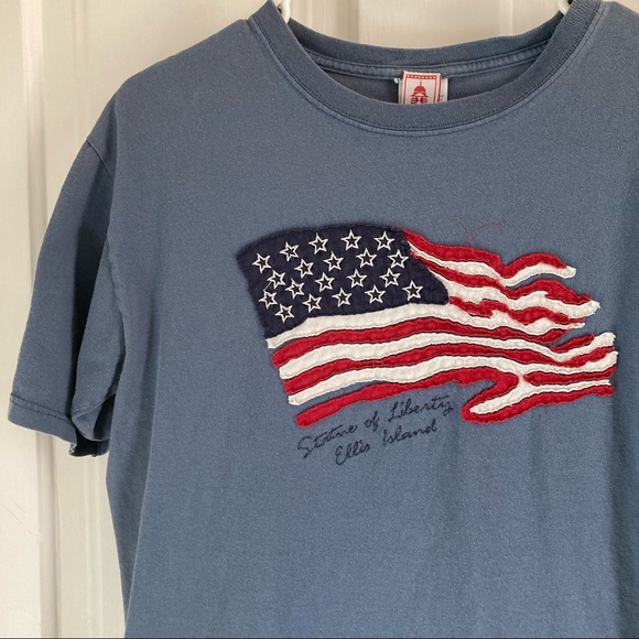 Ellis Island USA Flag Tee M - Picture 4 of 8